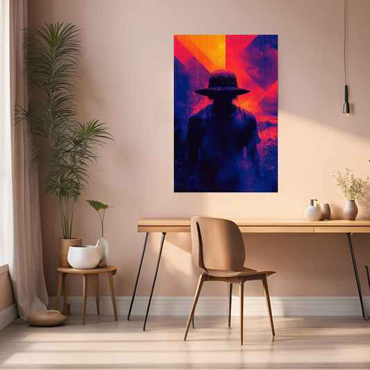 One Piece Modern Artistic Metal Wall Posters | Premium, Waterproof & Magnet-Mounted Art