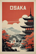 Osaka Japan Metal Posters | Premium, Waterproof & Magnet-Mounted Art