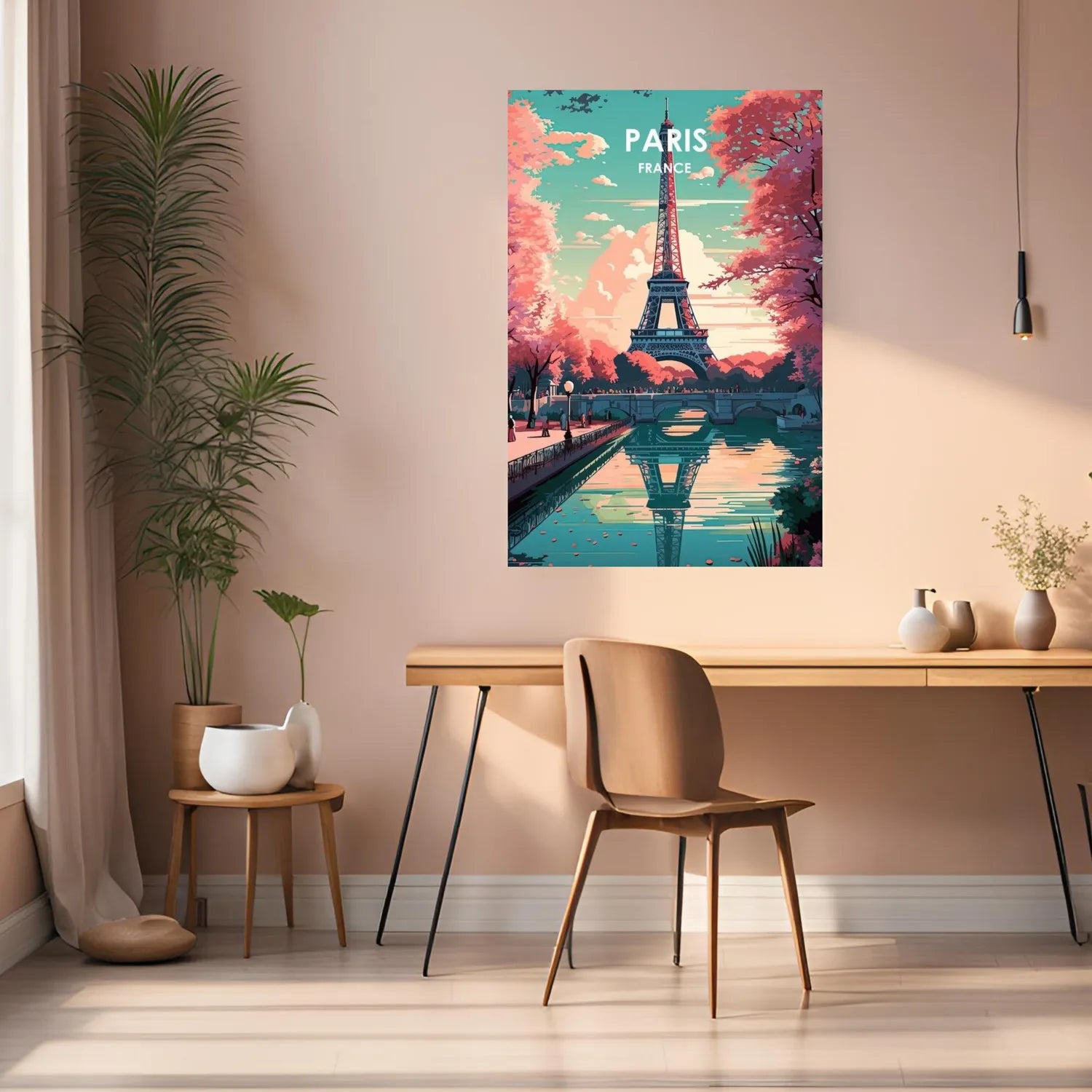 Paris France Art Metal Posters | Premium, Waterproof & Magnet-Mounted Art