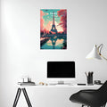 Paris France Art Metal Posters | Premium, Waterproof & Magnet-Mounted Art