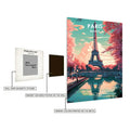 Paris France Art Metal Posters | Premium, Waterproof & Magnet-Mounted Art