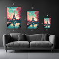 Paris France Art Metal Posters | Premium, Waterproof & Magnet-Mounted Art