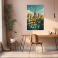 Paris Wall Art Metal Posters | Premium, Waterproof & Magnet-Mounted Art