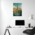 Paris Wall Art Metal Posters | Premium, Waterproof & Magnet-Mounted Art