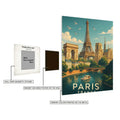 Paris Wall Art Metal Posters | Premium, Waterproof & Magnet-Mounted Art