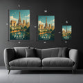 Paris Wall Art Metal Posters | Premium, Waterproof & Magnet-Mounted Art