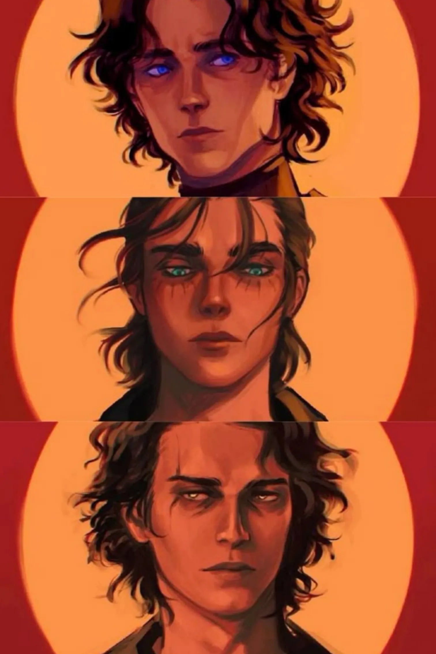 Paul X Eren X Anakin Metal Wall Posters | Premium, Waterproof & Magnet-Mounted Art