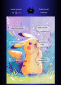 Pikachu from Pokemon Metal Wall Posters | Premium, Waterproof & Magnet-Mounted Art