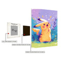 Pikachu from Pokemon Metal Wall Posters | Premium, Waterproof & Magnet-Mounted Art