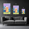 Pikachu from Pokemon Metal Wall Posters | Premium, Waterproof & Magnet-Mounted Art