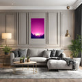 Pink Sky with Stars Metal Posters | Premium, Waterproof & Magnet-Mounted Art