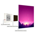 Pink Sky with Stars Metal Posters | Premium, Waterproof & Magnet-Mounted Art