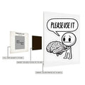 Please Use it Metal Posters | Premium, Waterproof & Magnet-Mounted Art