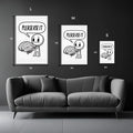 Please Use it Metal Posters | Premium, Waterproof & Magnet-Mounted Art