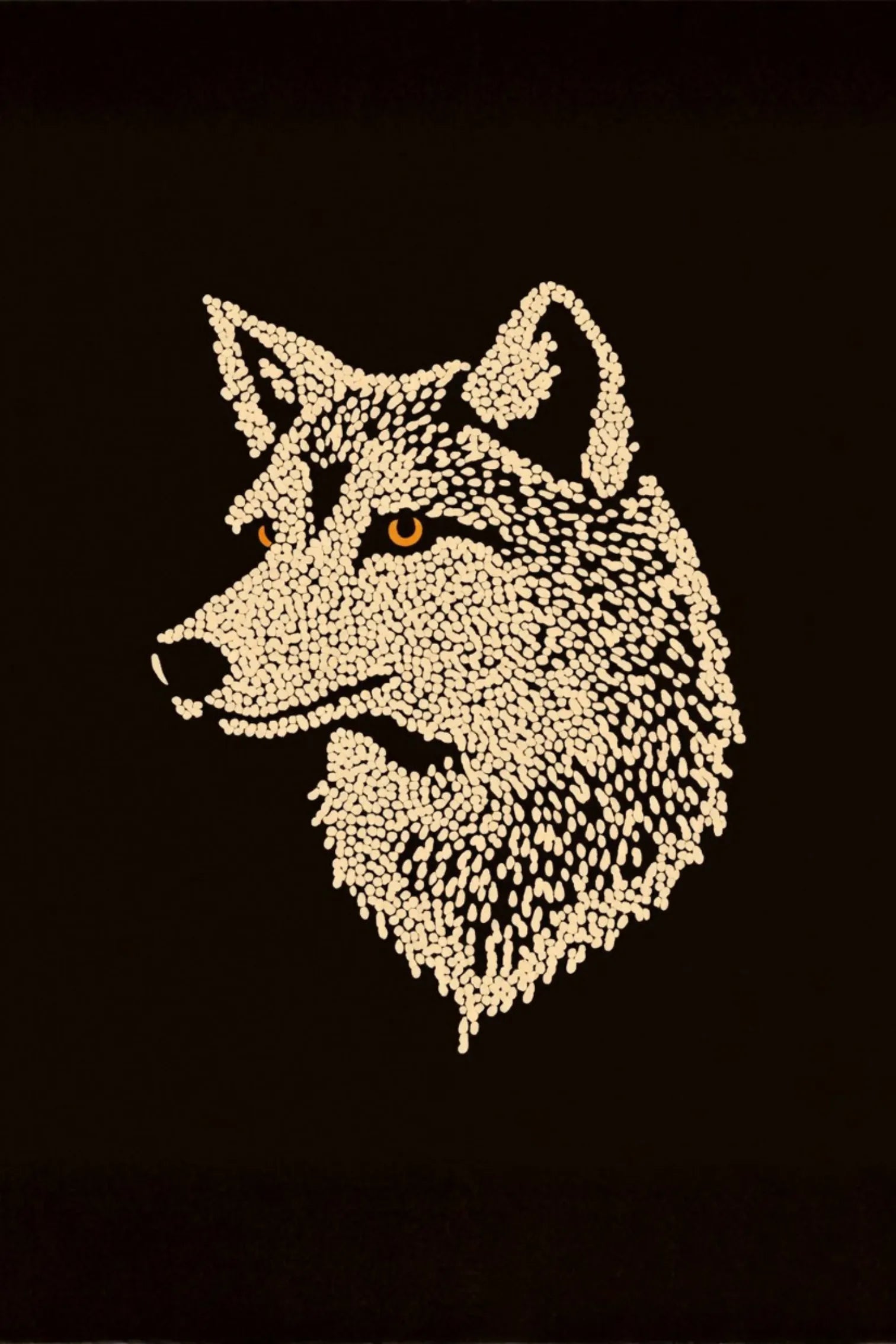 Polar Wolf Metal Wall Posters | Premium, Waterproof & Magnet-Mounted Art