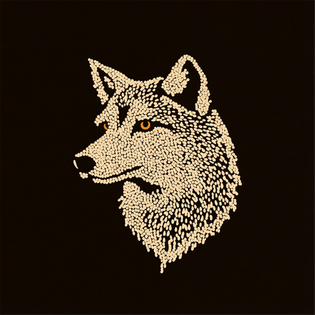 Polar Wolf Metal Wall Posters | Premium, Waterproof & Magnet-Mounted Art