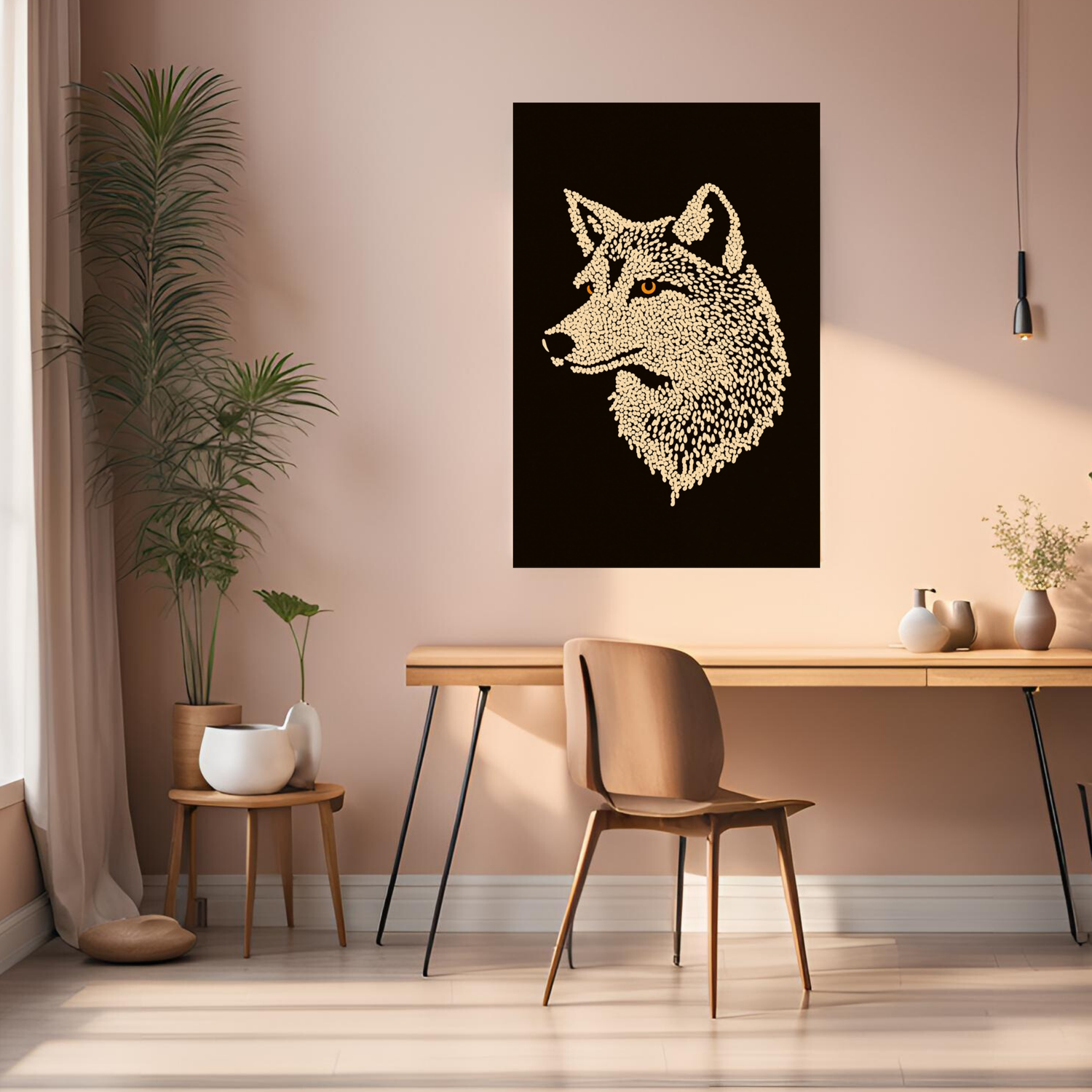 Polar Wolf Metal Wall Posters | Premium, Waterproof & Magnet-Mounted Art