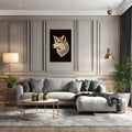 Polar Wolf Metal Wall Posters | Premium, Waterproof & Magnet-Mounted Art