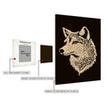 Polar Wolf Metal Wall Posters | Premium, Waterproof & Magnet-Mounted Art
