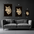Polar Wolf Metal Wall Posters | Premium, Waterproof & Magnet-Mounted Art