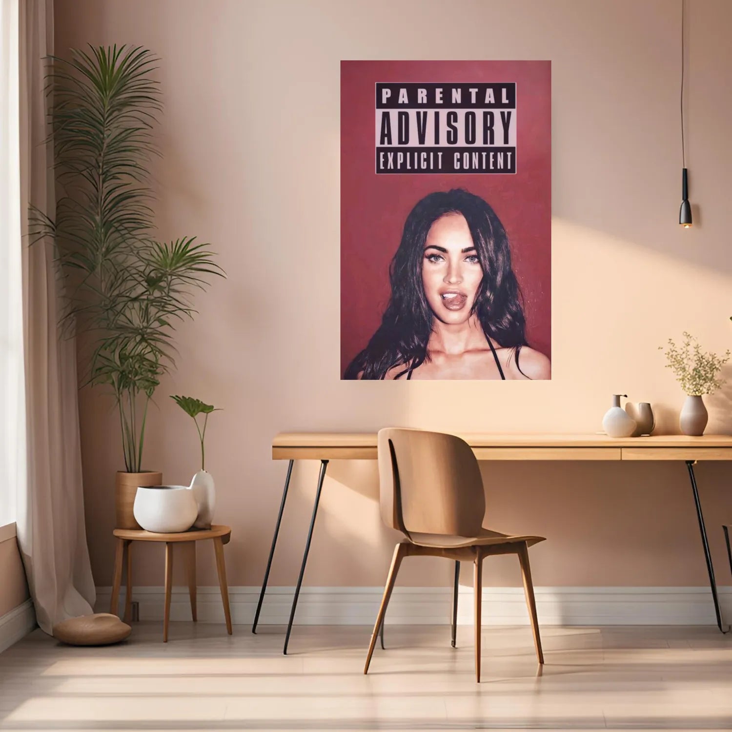 Young Megan Fox Explicit Metal Posters | Premium, Waterproof & Magnet-Mounted Art