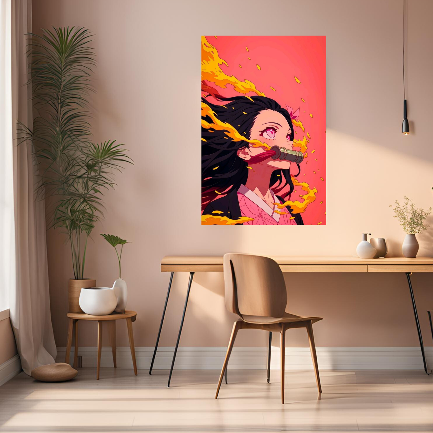 Demon Slayer Nezuku Metal Posters | Premium, Waterproof & Magnet-Mounted Art
