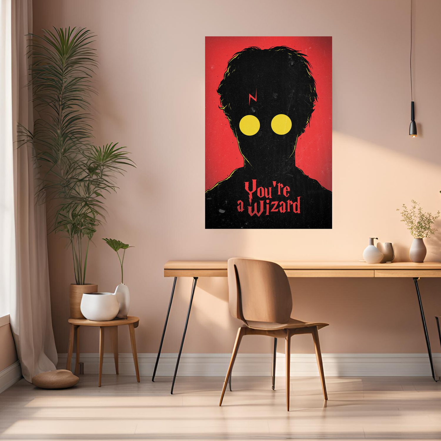 Harry Potter You_re a Wizard Metal Posters | Premium, Waterproof & Magnet-Mounted Art