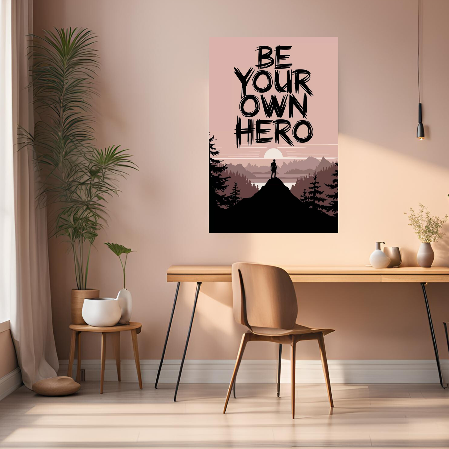 Be your own Hero Metal Posters | Premium, Waterproof & Magnet-Mounted Art