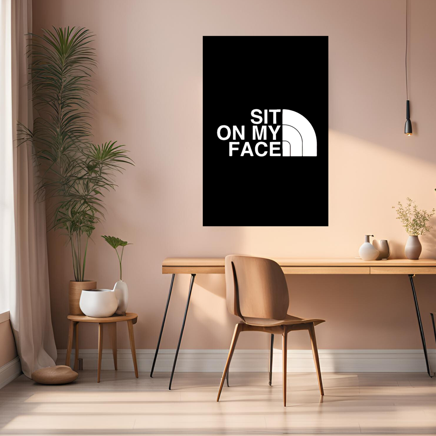 Sit on my Face Funny Metal Posters | Premium, Waterproof & Magnet-Mounted Art