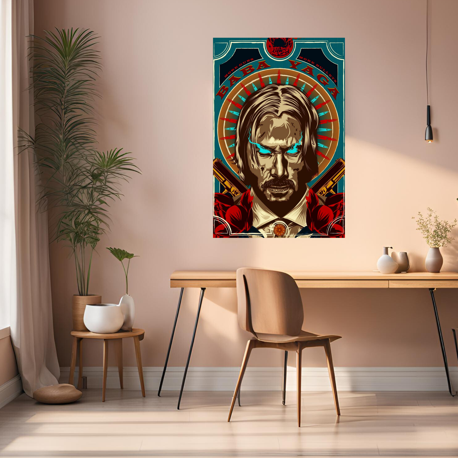 Baba Yaga John Wick Metal Posters | Premium, Waterproof & Magnet-Mounted Art