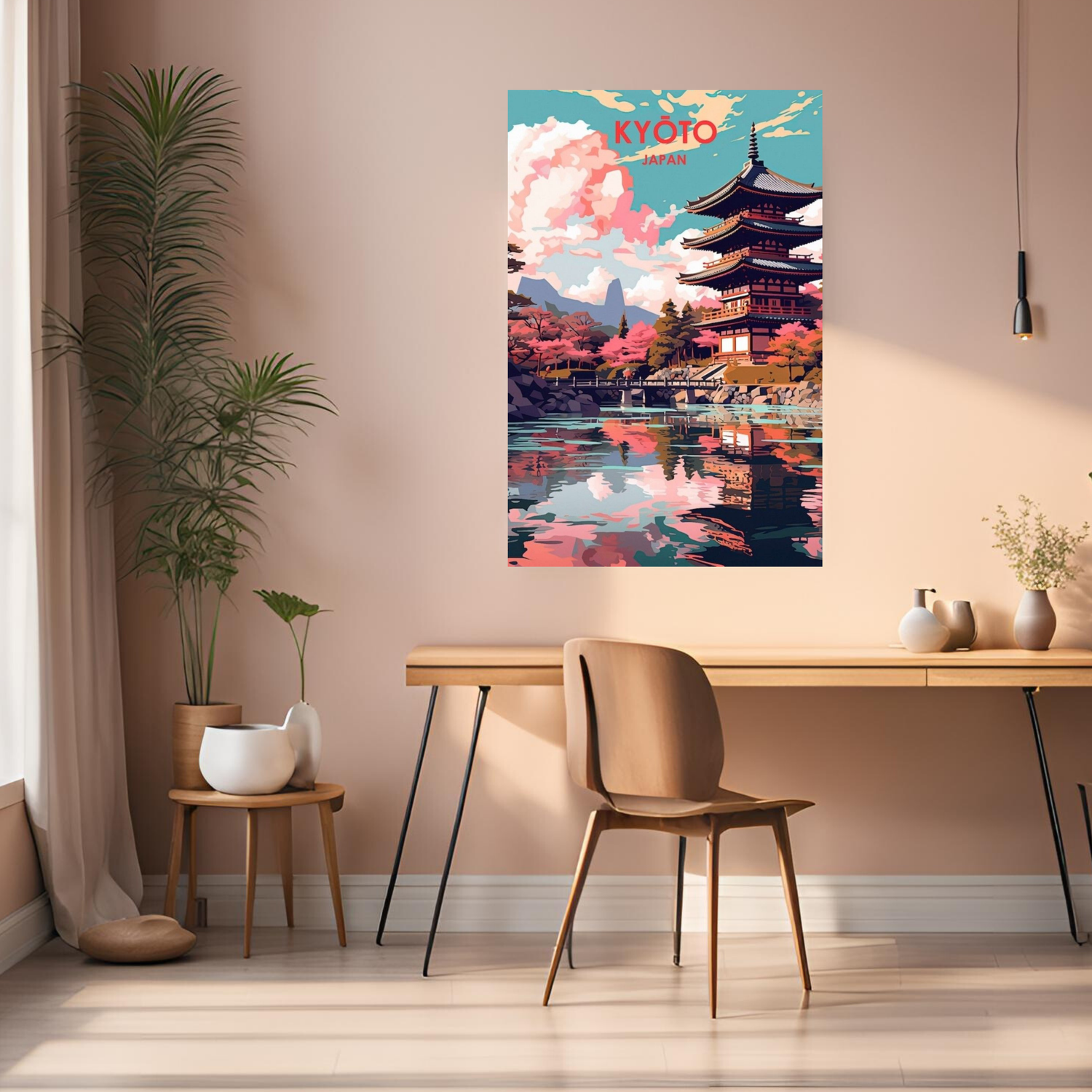 Kyoto Japan Art Metal Posters | Premium, Waterproof & Magnet-Mounted Art