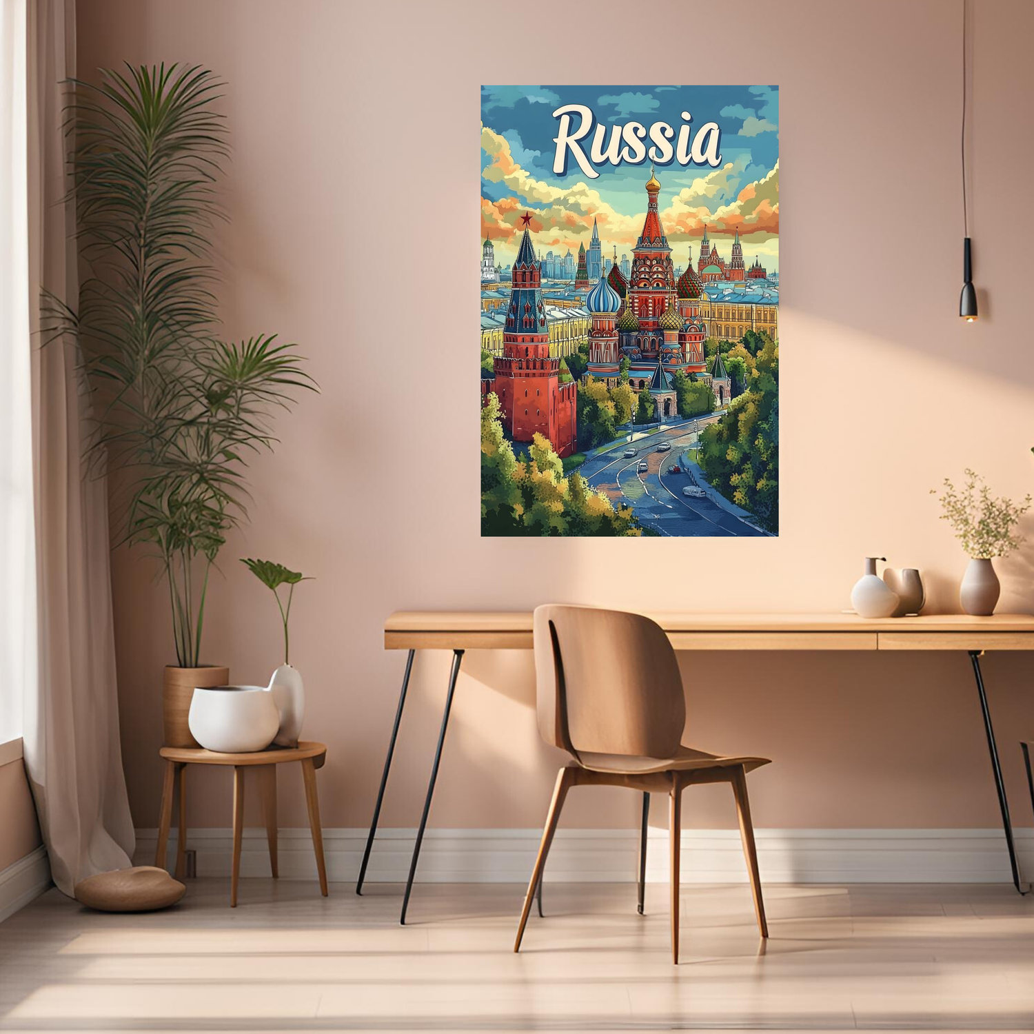Moscow Russia Art  Metal Posters | Premium, Waterproof & Magnet-Mounted Art