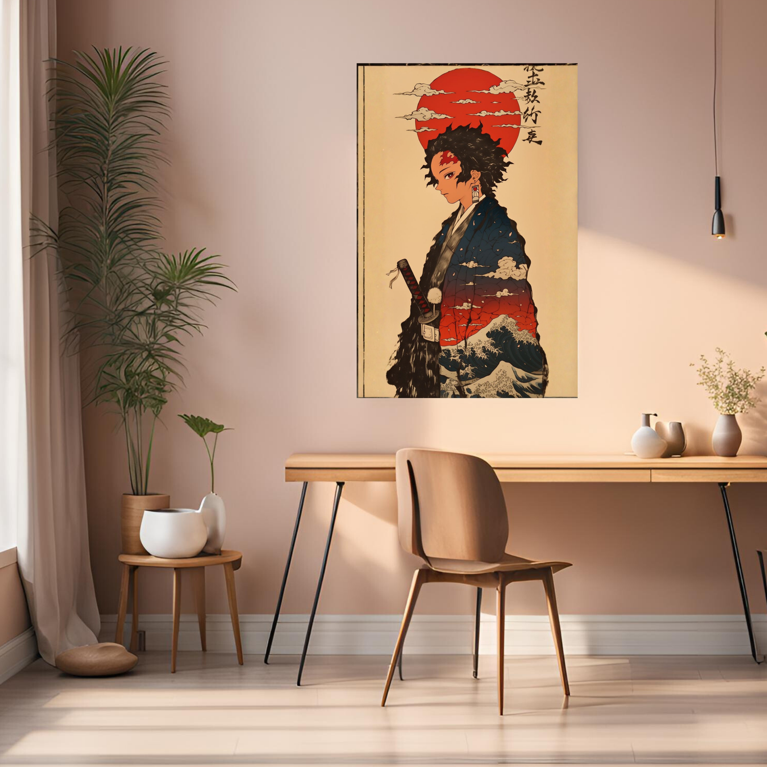 kamado Tanjiro Japanes Metal Posters | Premium, Waterproof & Magnet-Mounted Art