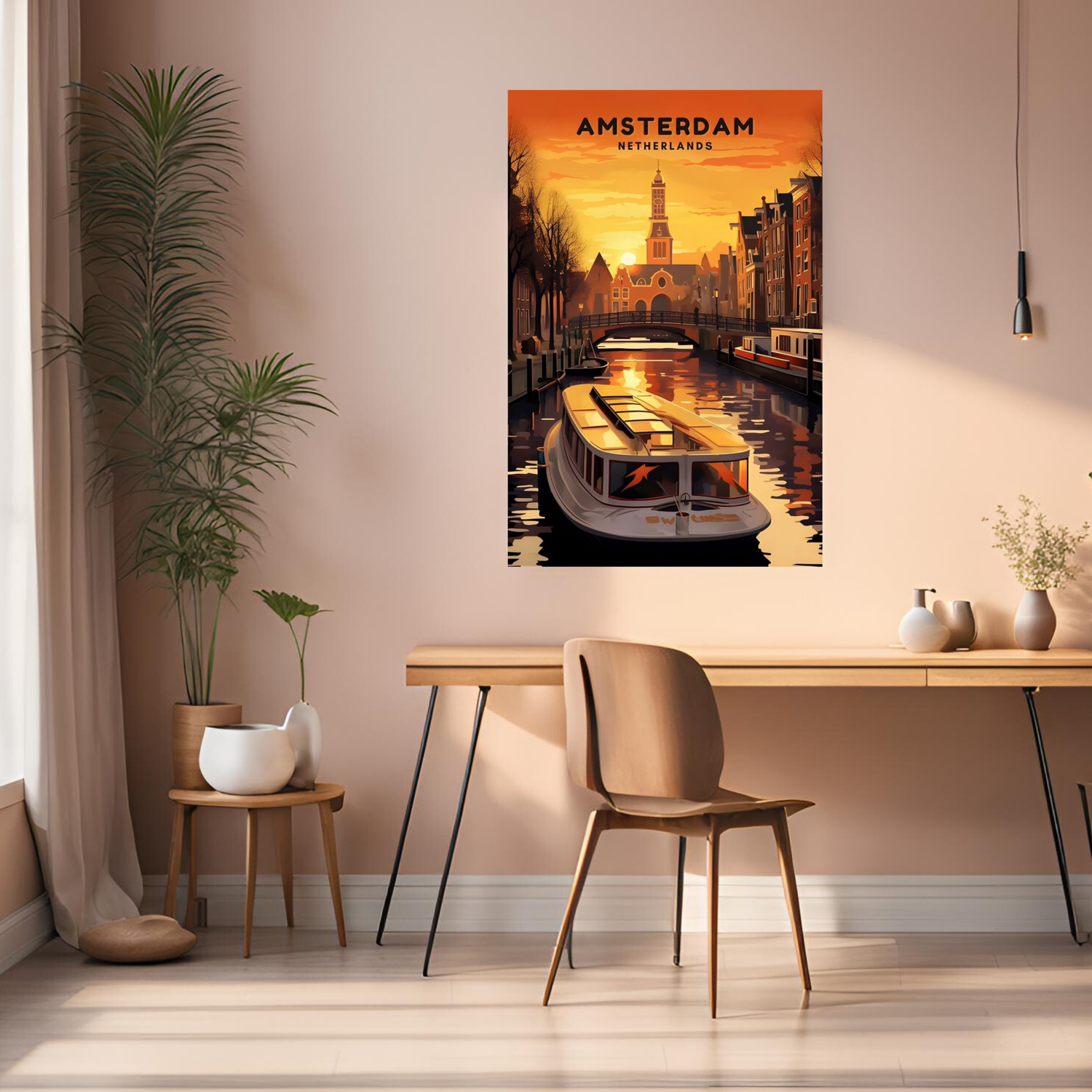 Amsterdam Netherlands Metal Posters | Premium, Waterproof & Magnet-Mounted Art