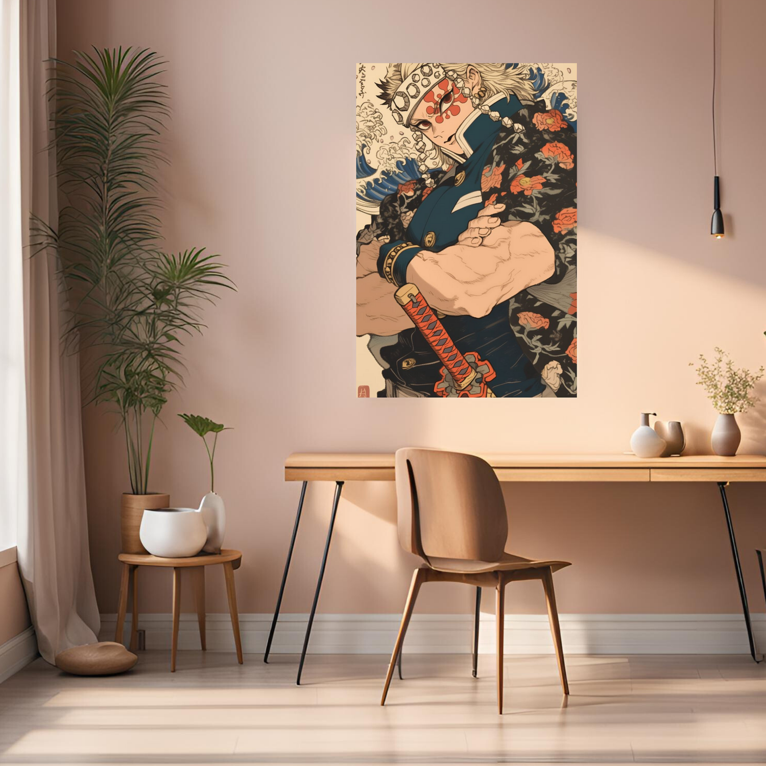 Demon Slayer Tengen Uzui Metal Posters | Premium, Waterproof & Magnet-Mounted Art