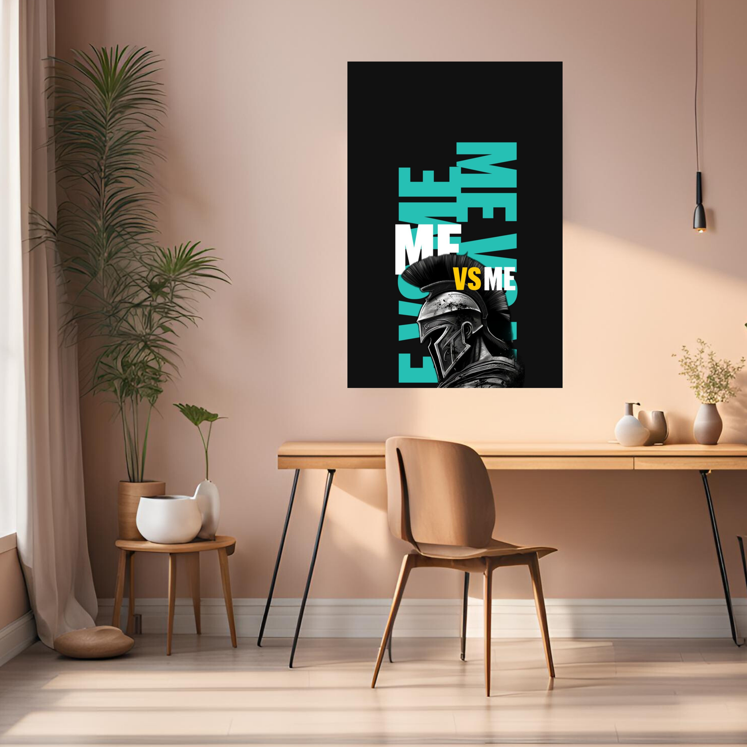Me VS Me Metal Posters | Premium, Waterproof & Magnet-Mounted Art
