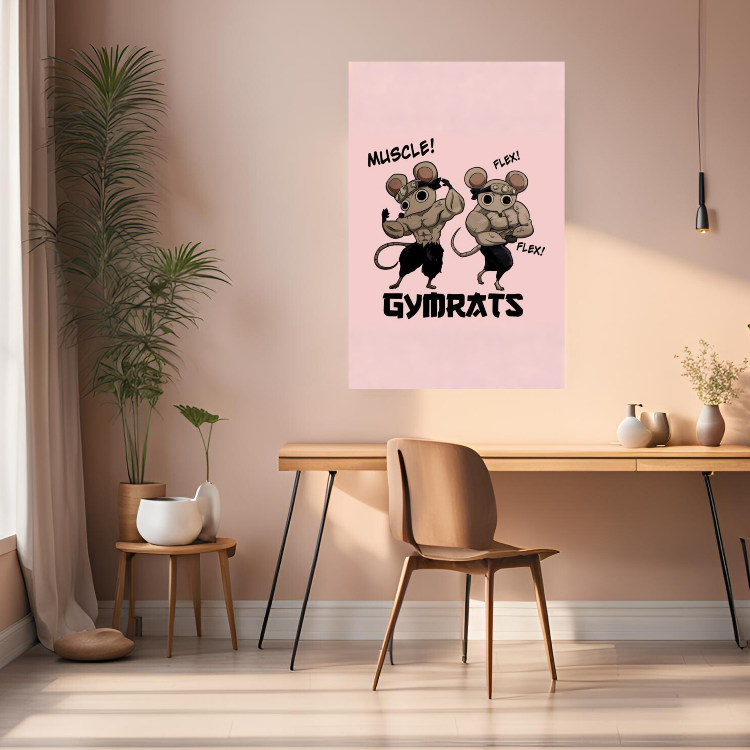 GymRats Demon Slayer Funny Metal Posters | Premium, Waterproof & Magnet-Mounted Art