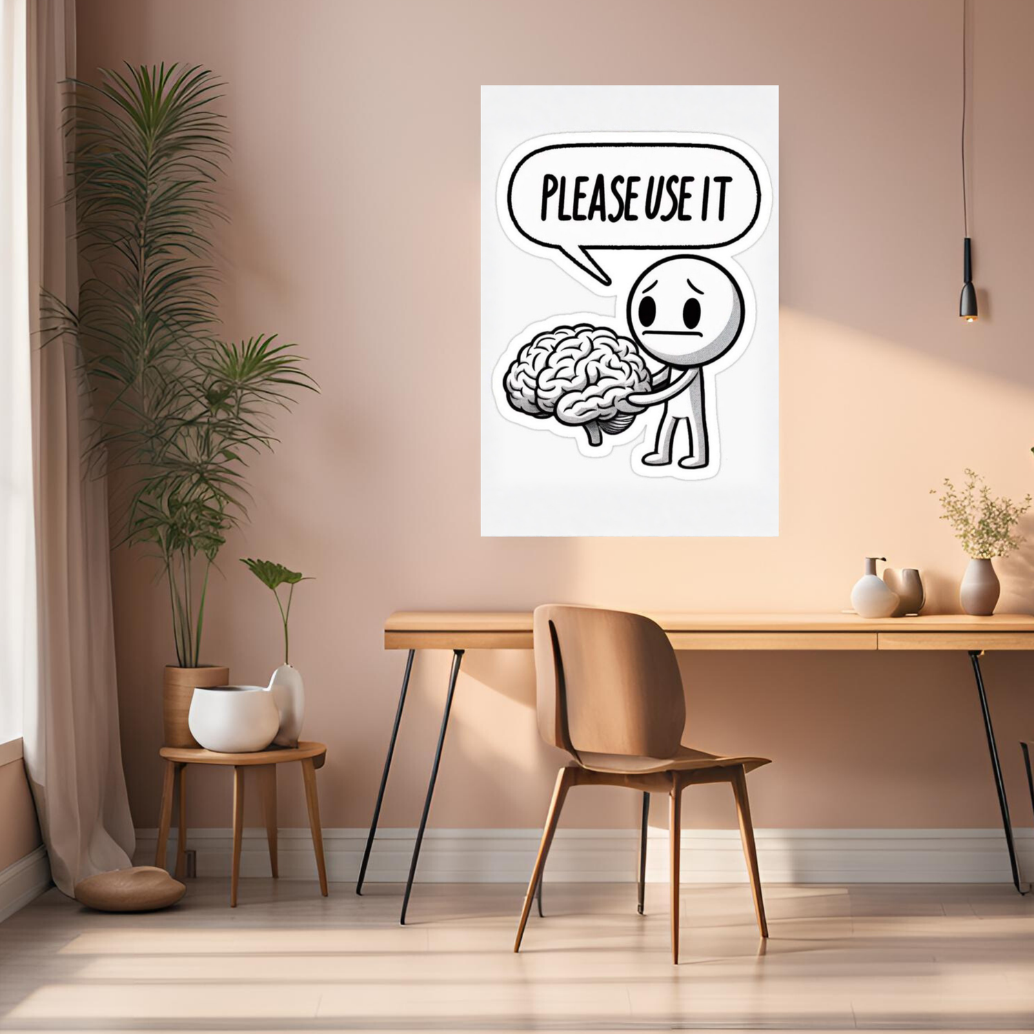 Please Use it Metal Posters | Premium, Waterproof & Magnet-Mounted Art