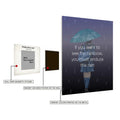 Rain and Rainbow Motivational Metal Posters | Premium, Waterproof & Magnet-Mounted Art