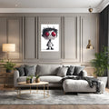 Red Eye Doll Face Metal Posters | Premium, Waterproof & Magnet-Mounted Art