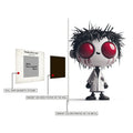 Red Eye Doll Face Metal Posters | Premium, Waterproof & Magnet-Mounted Art