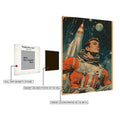Retro Astrounat Metal Wall Posters | Premium, Waterproof & Magnet-Mounted Art