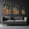 Retro Astrounat Metal Wall Posters | Premium, Waterproof & Magnet-Mounted Art