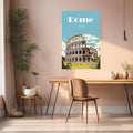 Rome Italy Art Metal Posters | Premium, Waterproof & Magnet-Mounted Art