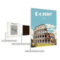 Rome Italy Art Metal Posters | Premium, Waterproof & Magnet-Mounted Art