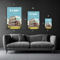 Rome Italy Art Metal Posters | Premium, Waterproof & Magnet-Mounted Art
