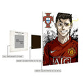 Ronaldo Blue Lock Style Metal Posters | Premium, Waterproof & Magnet-Mounted Art