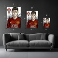 Ronaldo Blue Lock Style Metal Posters | Premium, Waterproof & Magnet-Mounted Art