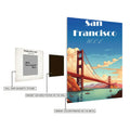 San Francisco USA Art Metal Posters | Premium, Waterproof & Magnet-Mounted Art