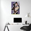 Sanemi Shinazugawa Demon Slayer Modern Metal Posters | Premium, Waterproof & Magnet-Mounted Art